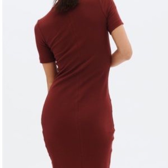 Elegant Burgundy Dress - Picture 3 of 7